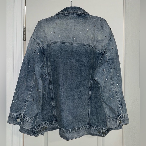 Impeccable Pig Sparkle Jean Jacket NWT - Picture 3 of 3